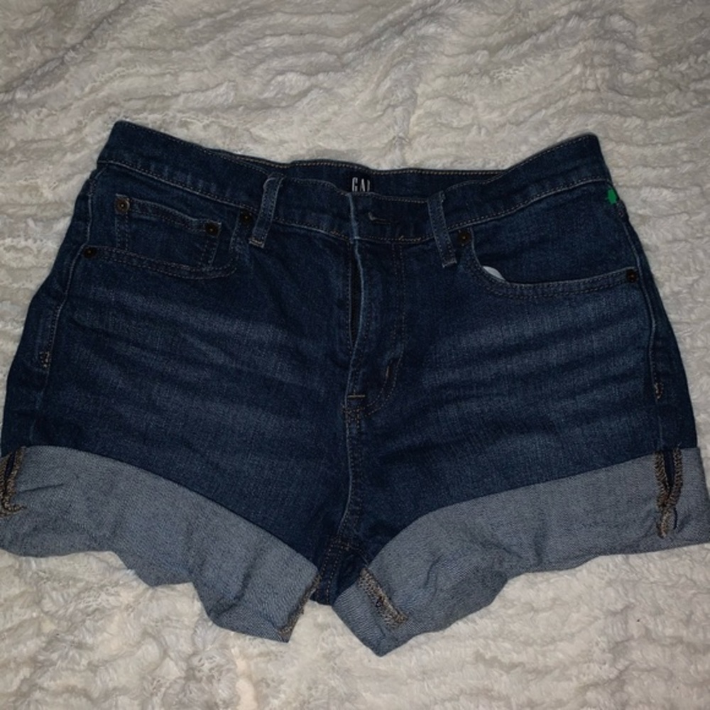 🖤 bundle deal Gap cuffed rolled shorts mid rise dark wash 28 S mid rise